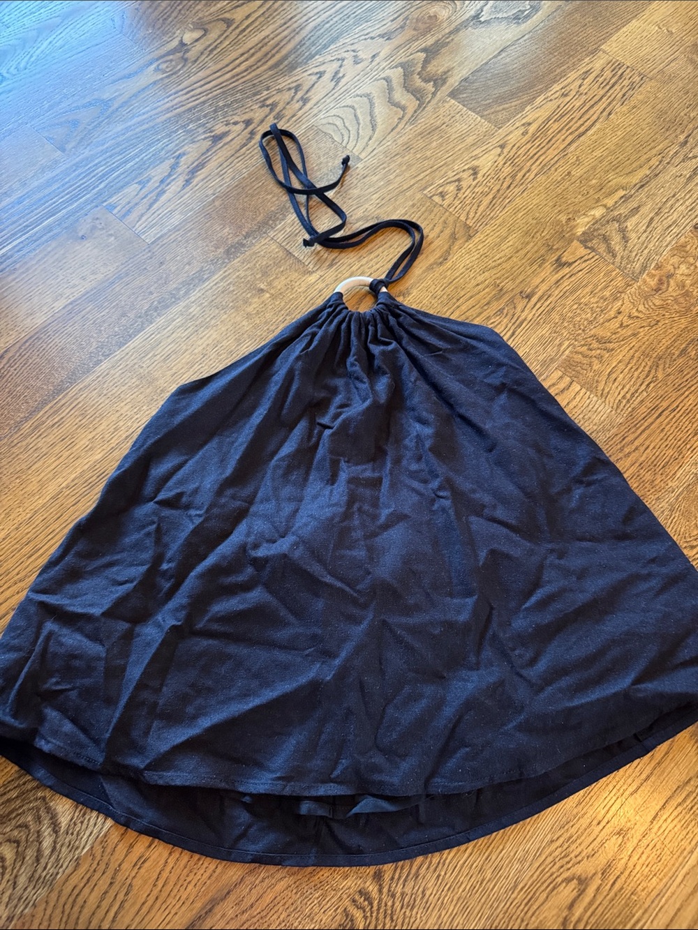 NWT! Mi Ami Black Halter tie neck top